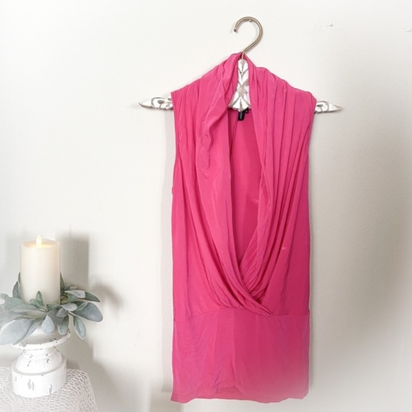 Guess By Marciano Pink Wide Open Neck Top - Picture 4 of 10